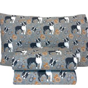 Portuguese Flannel 3-piece Sheet Set, 100-% cotton - FULL - Dog